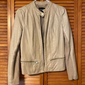 Express Tan Leather Jacket